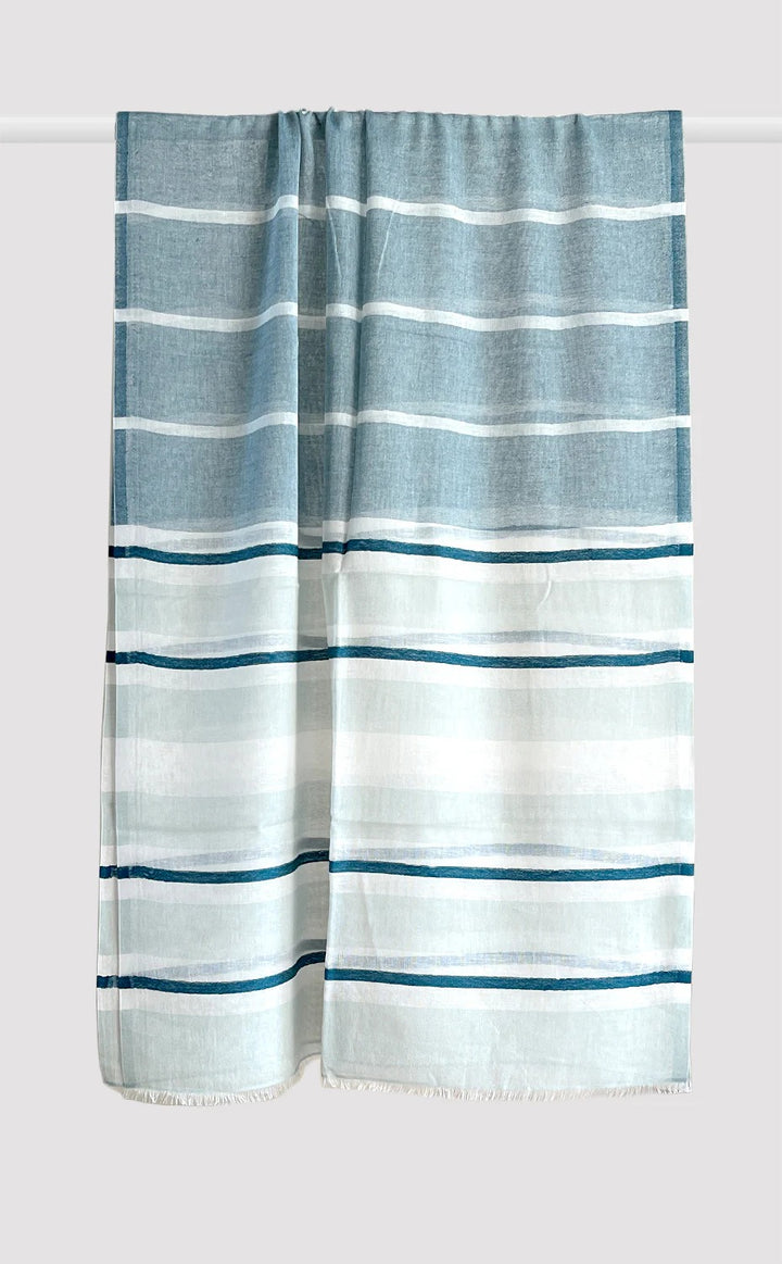 Teal Stripe His and Her Set