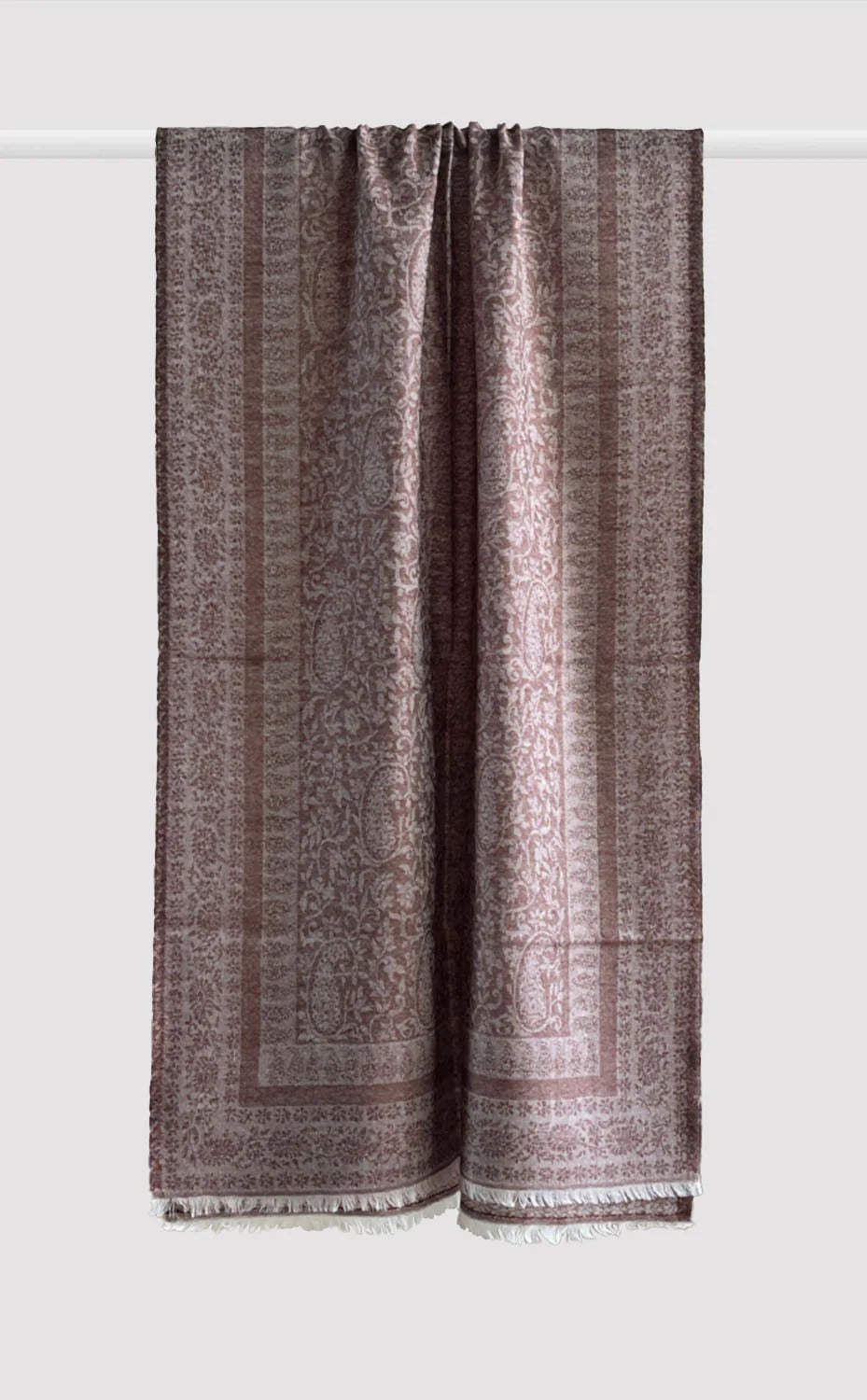 Personalized Wool Jacquard Stole