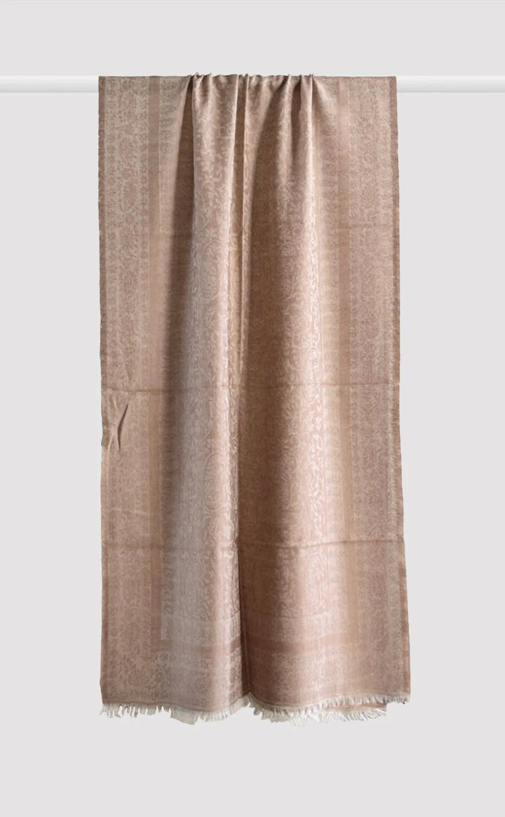 Personalized Wool Jacquard Stole