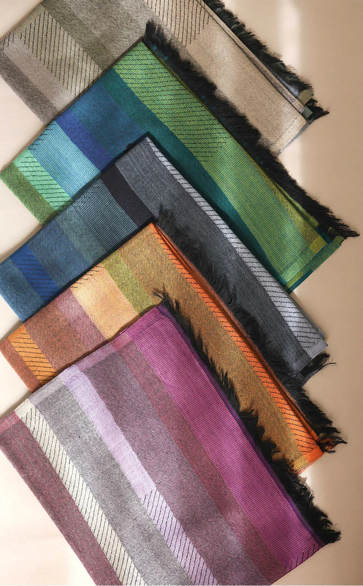 Merino Personalised Stripes Stole
