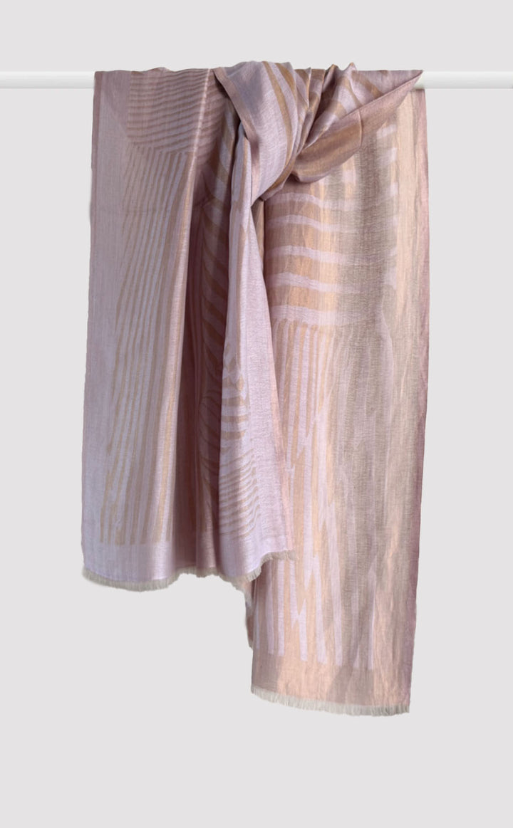 Lavender Contour Zari Shawl
