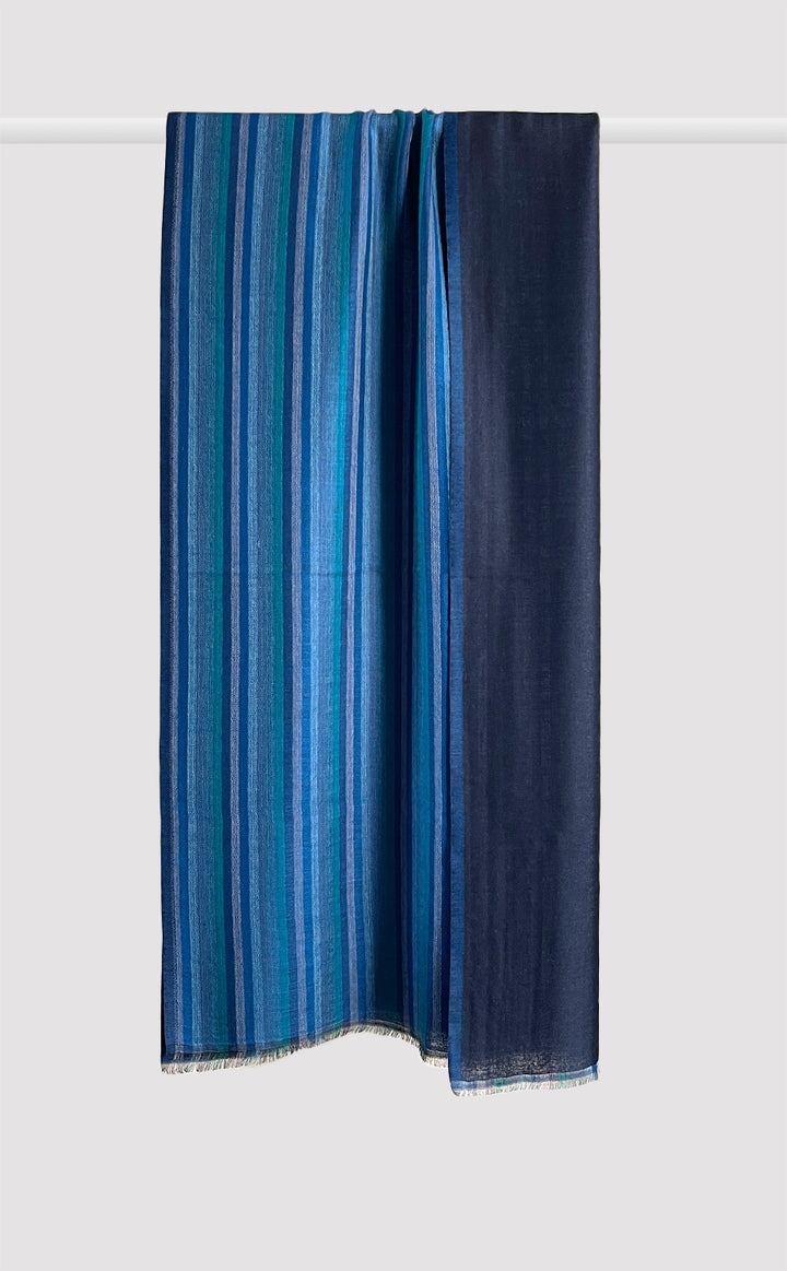 Navy Reversible Stripes