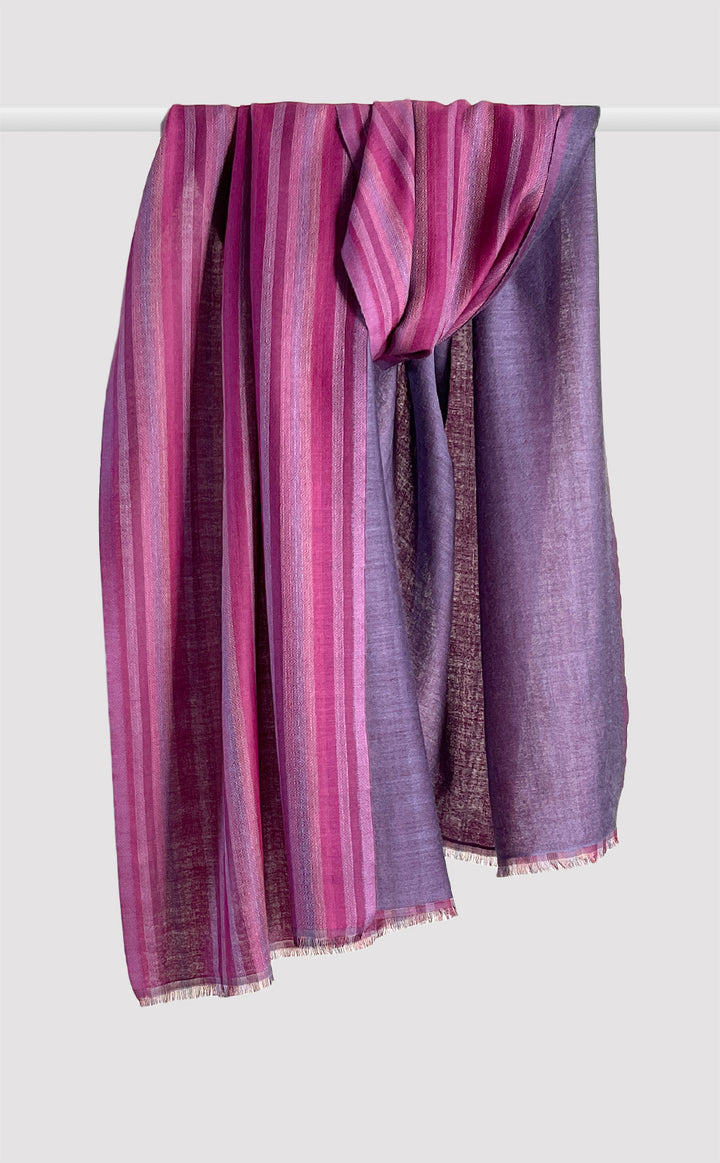 Mauve Reversible Stripes