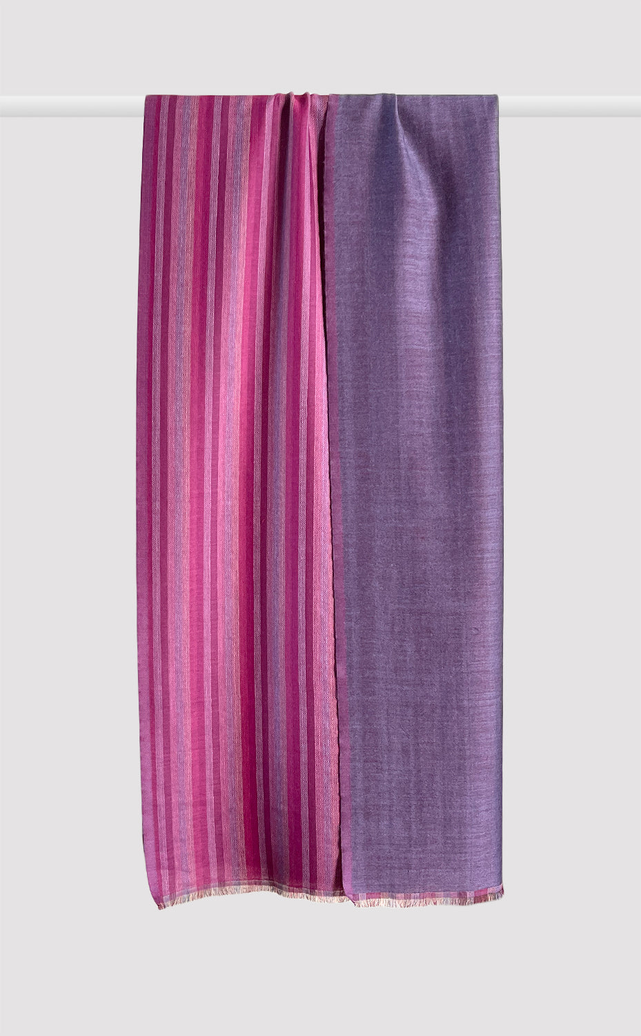 Mauve Reversible Stripes