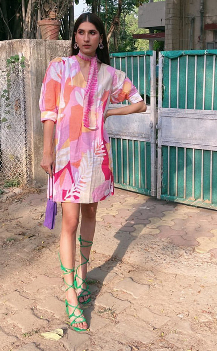 Moira Shift Dress - Pink