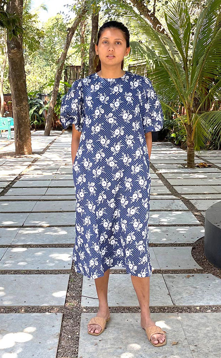 Daisy Balloon Sleeve Dress