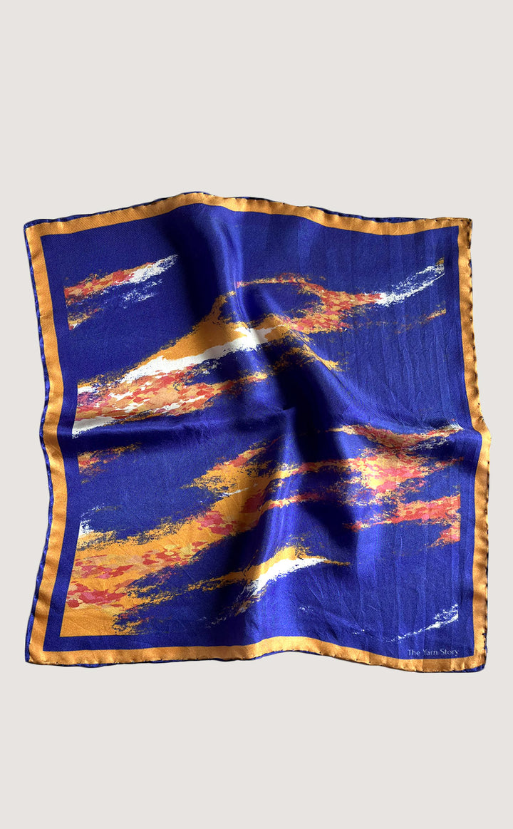 Blue Coral Pocket Square