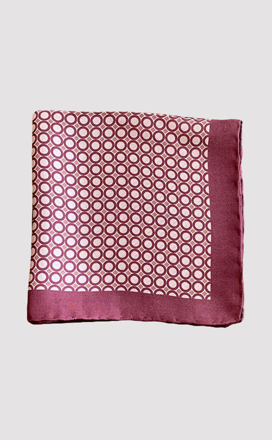Mauve Pink Polka Pocket Square