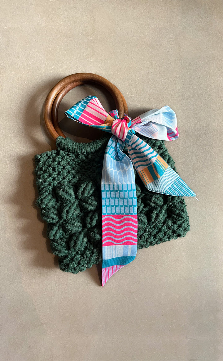 Geometric Teal Twilly