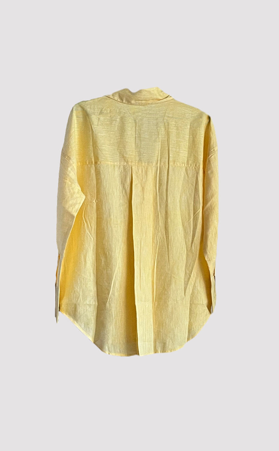 Lemon Oversized Linen Shirt