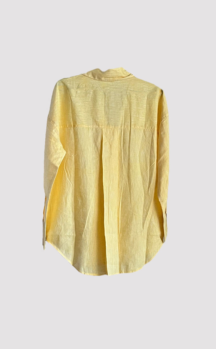 Lemon Oversized Linen Shirt