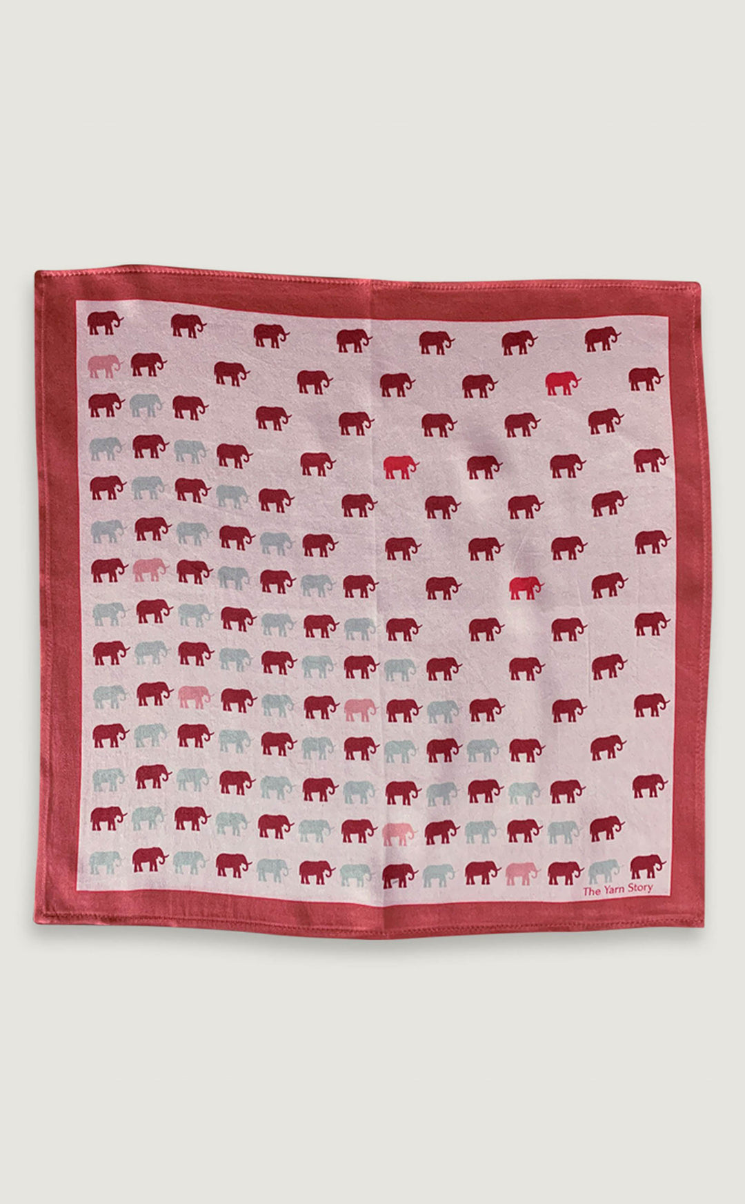 Pink Elephant Pocket Square