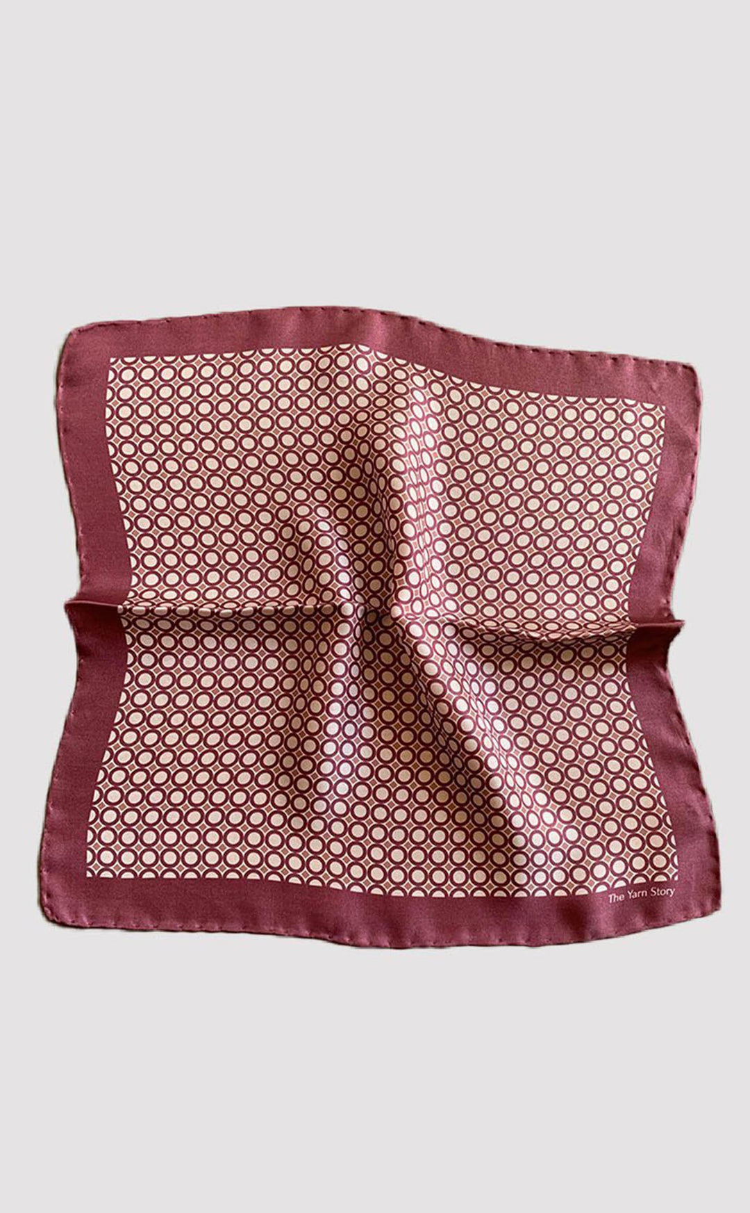 Mauve Pink Polka Pocket Square