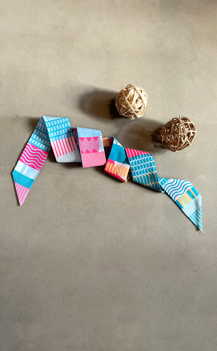 Geometric Teal Twilly
