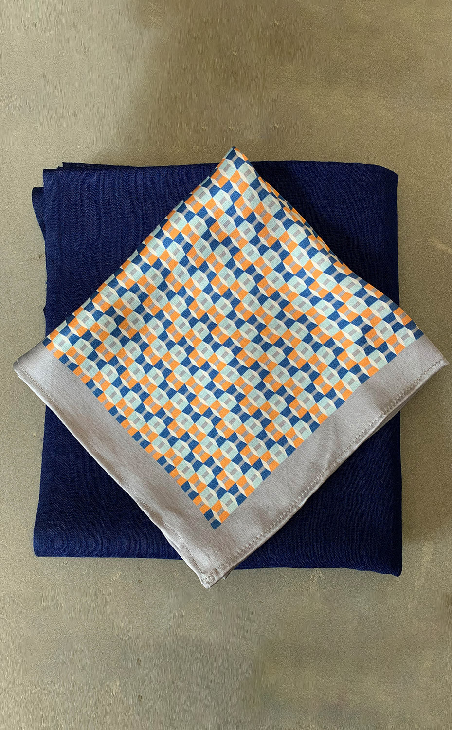 Geometric Blue Set for Him