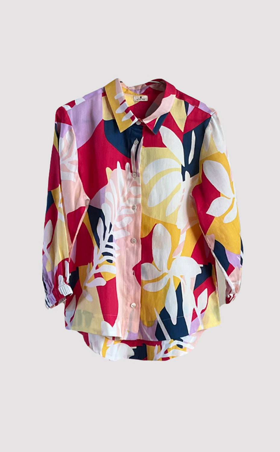 Moira Balloon Sleeve Shirt - Pink