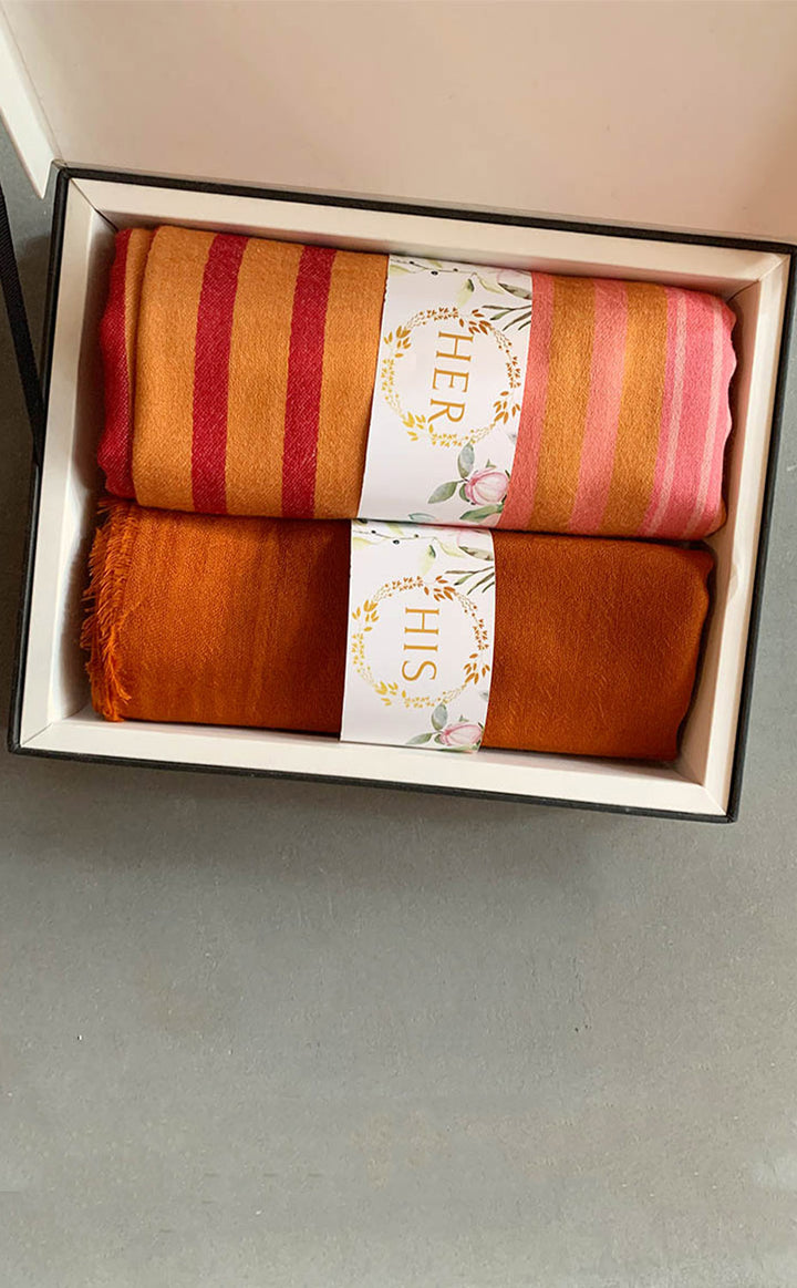 Rust Stripes Set