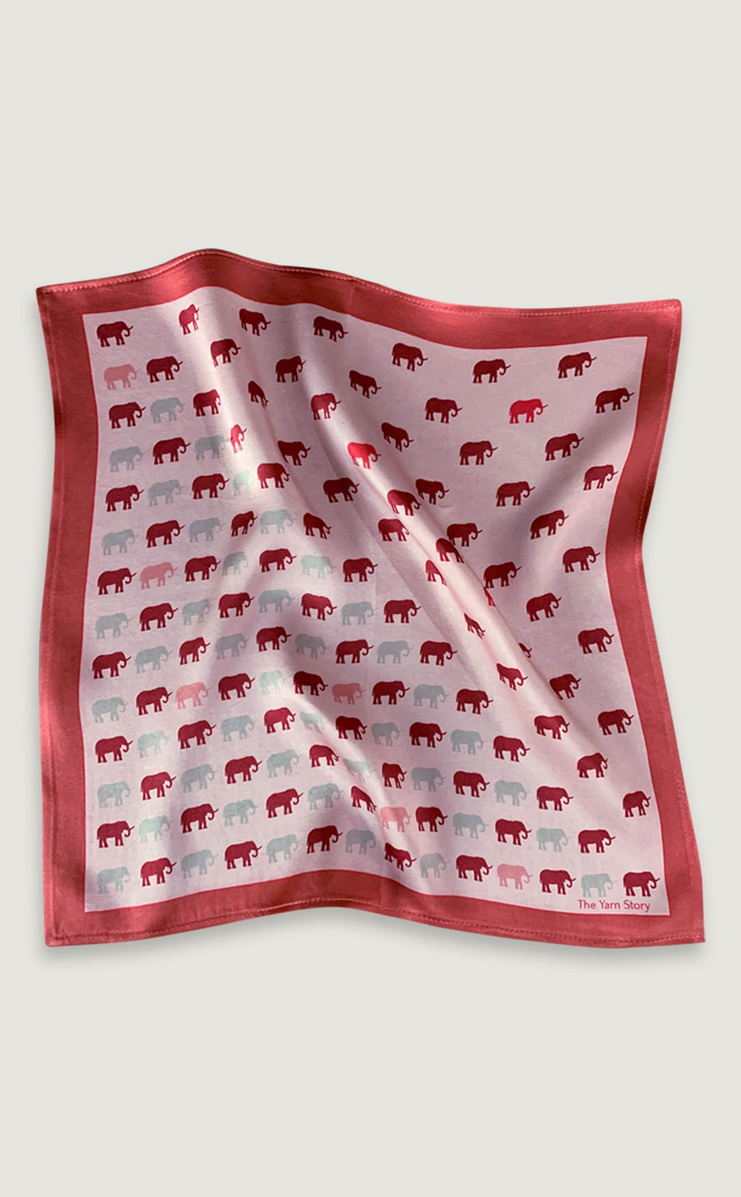 Pink Elephant Pocket Square