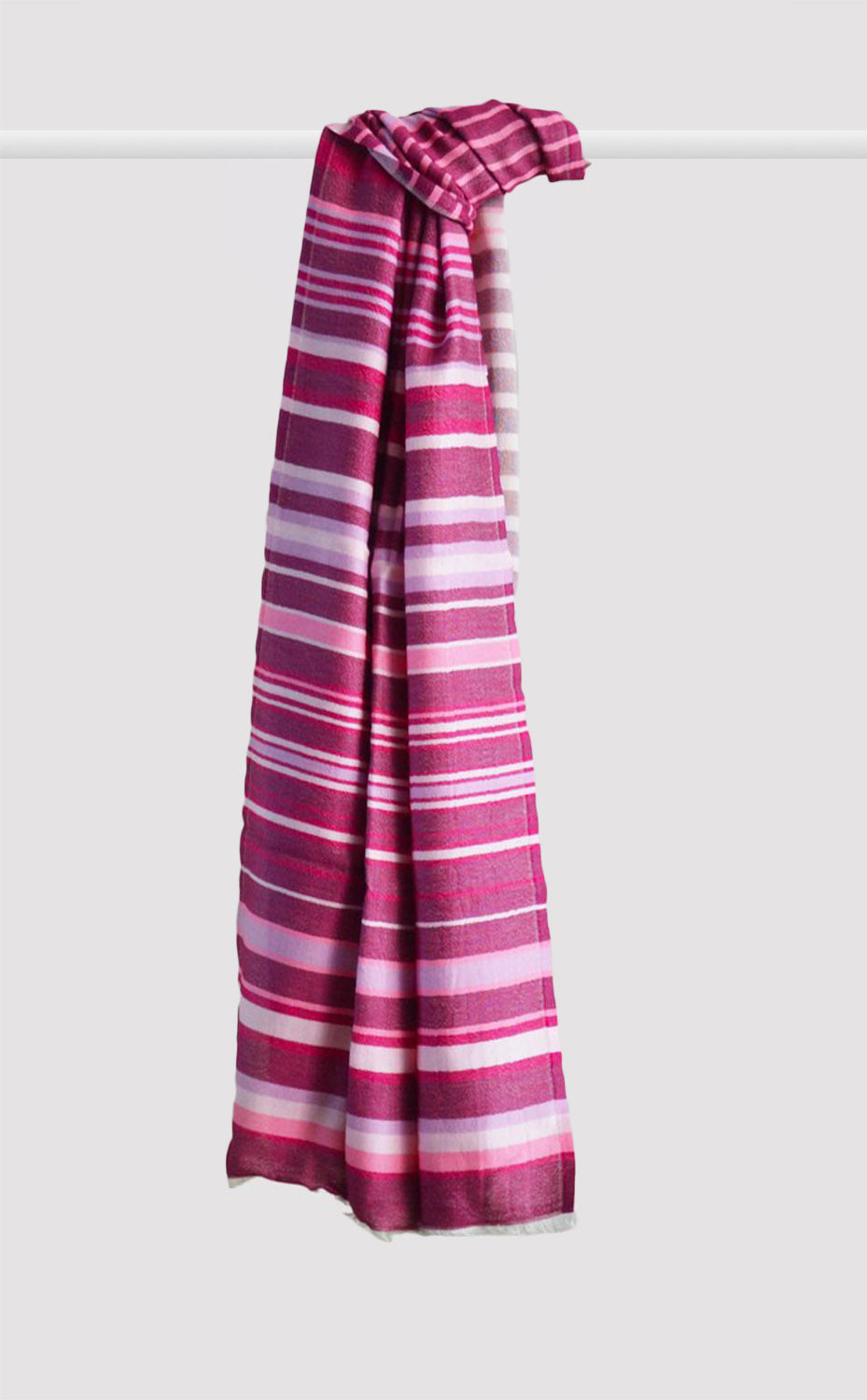 Burgundy Stripes Muffler His &amp; Her Set