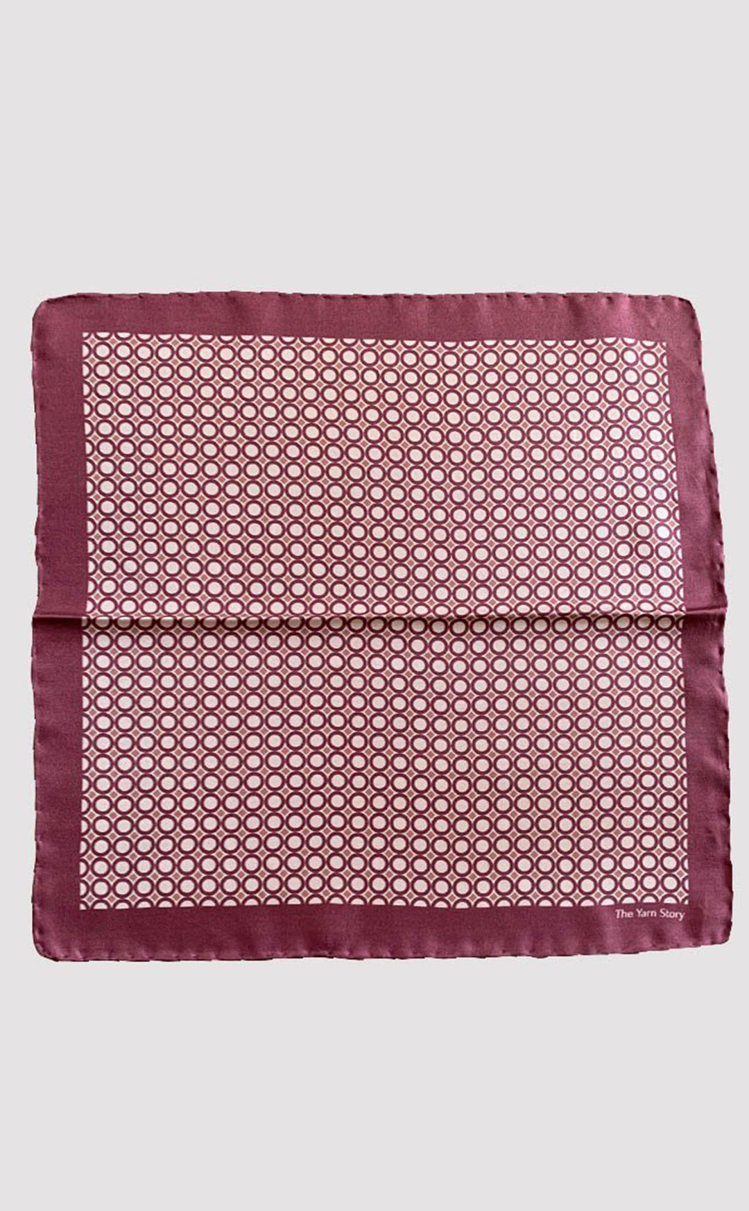 Mauve Pink Polka Pocket Square