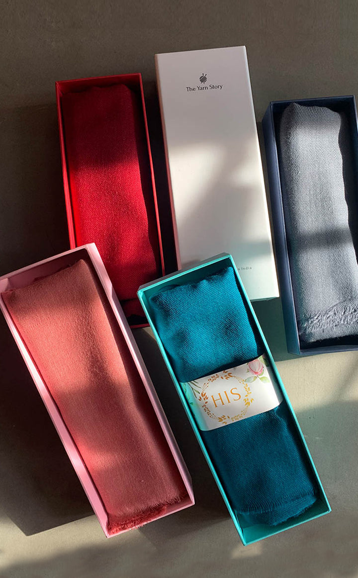 Wool Twill Muffler For Him