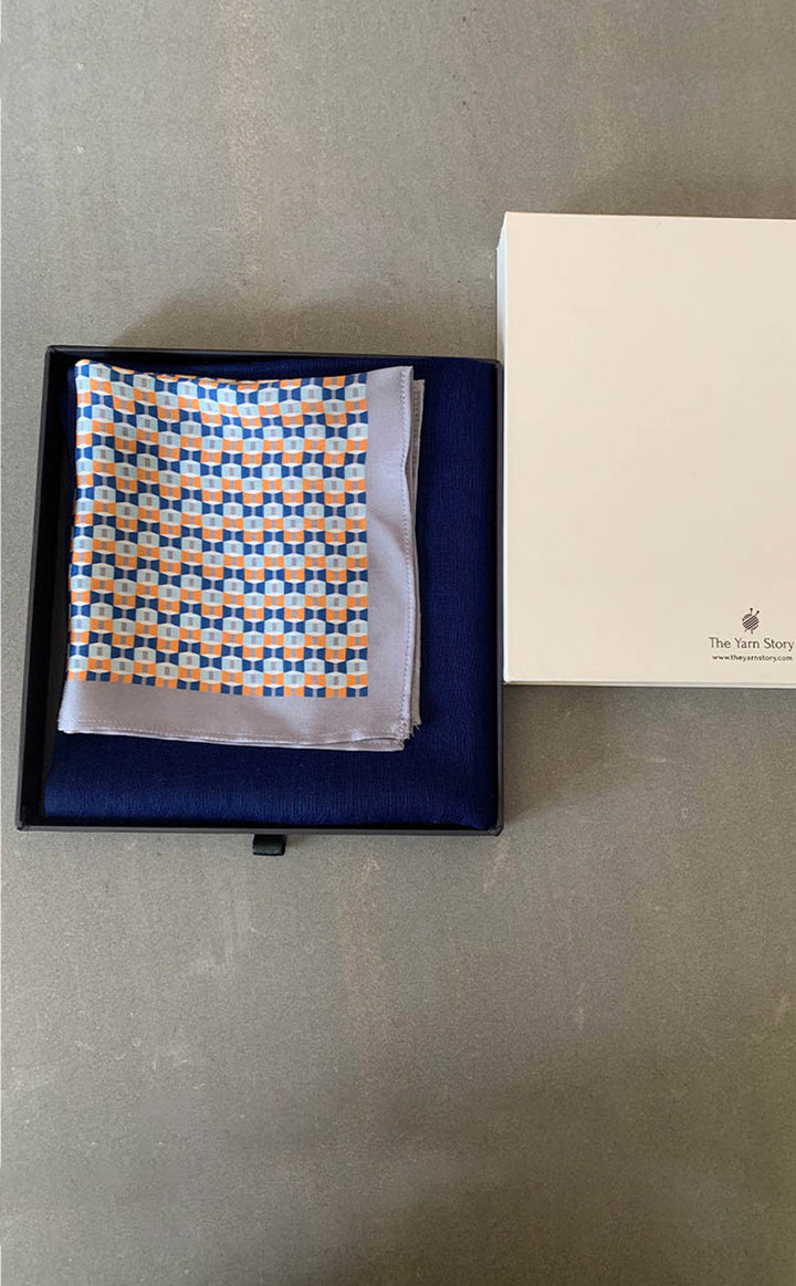 Geometric Blue Set for Him