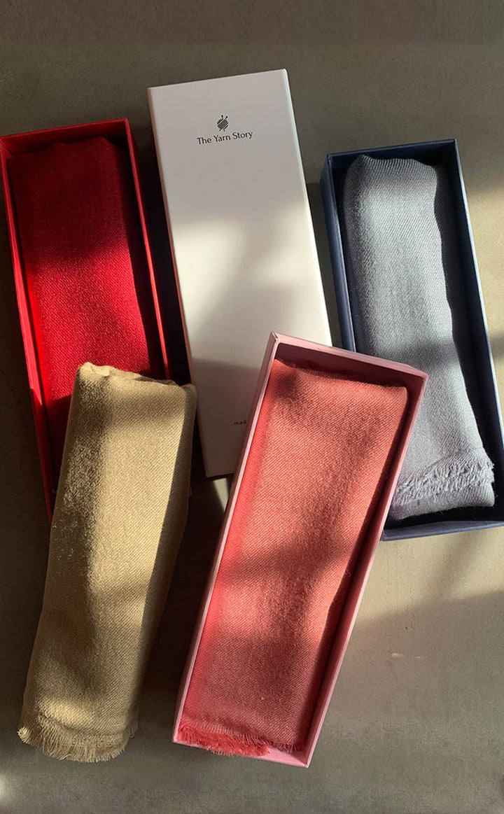 Wool Twill Muffler For Him