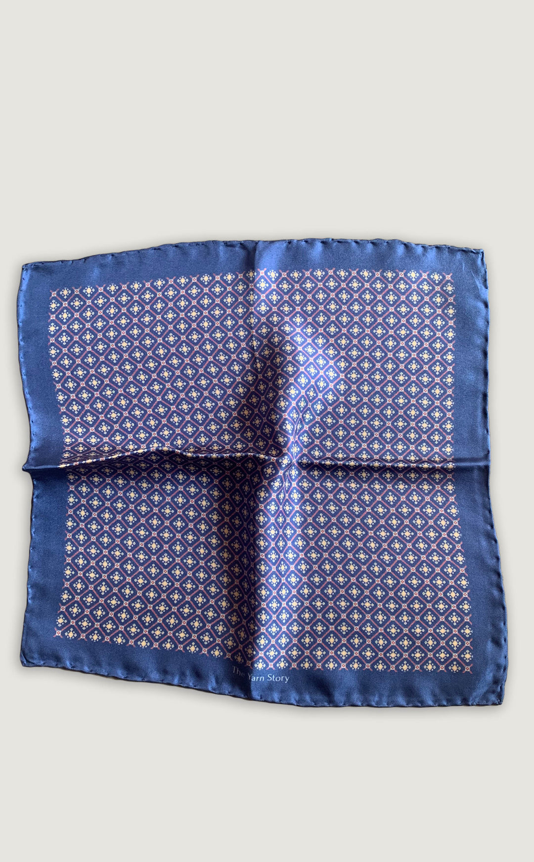 Blue Patola Pocket Square