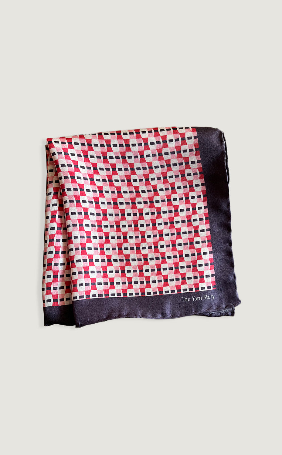 Geometric Red Pocket Square