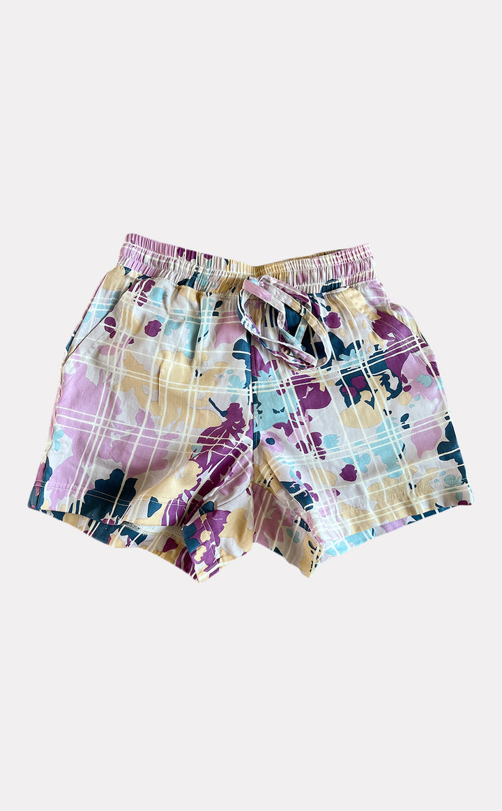 Purple Blossom Shorts