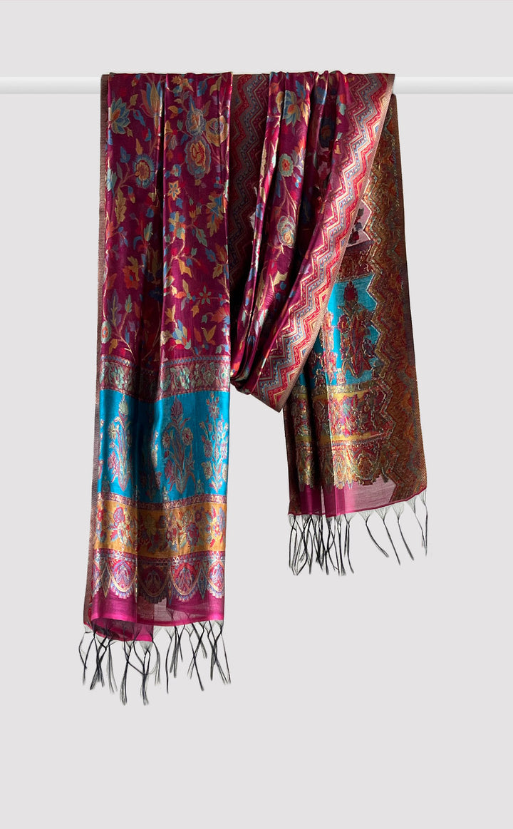 Sangria Floral Kani Dupatta