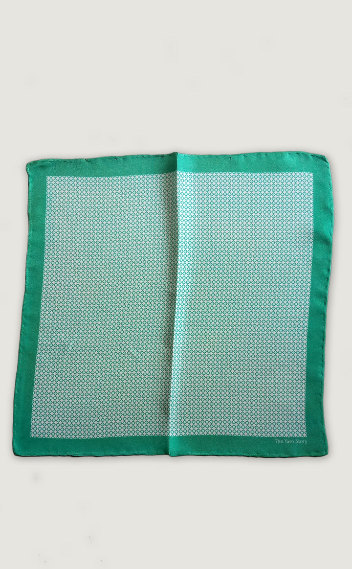 Simetria Mint Pocket Square