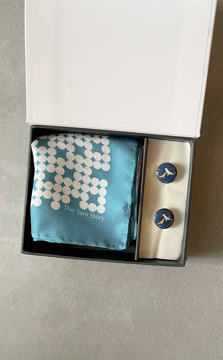 Geometric Blue Dove Set