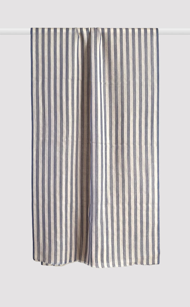 Dusk Blue Striped Muffler