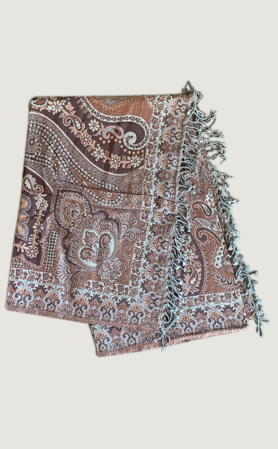 Rust Paisley Throw