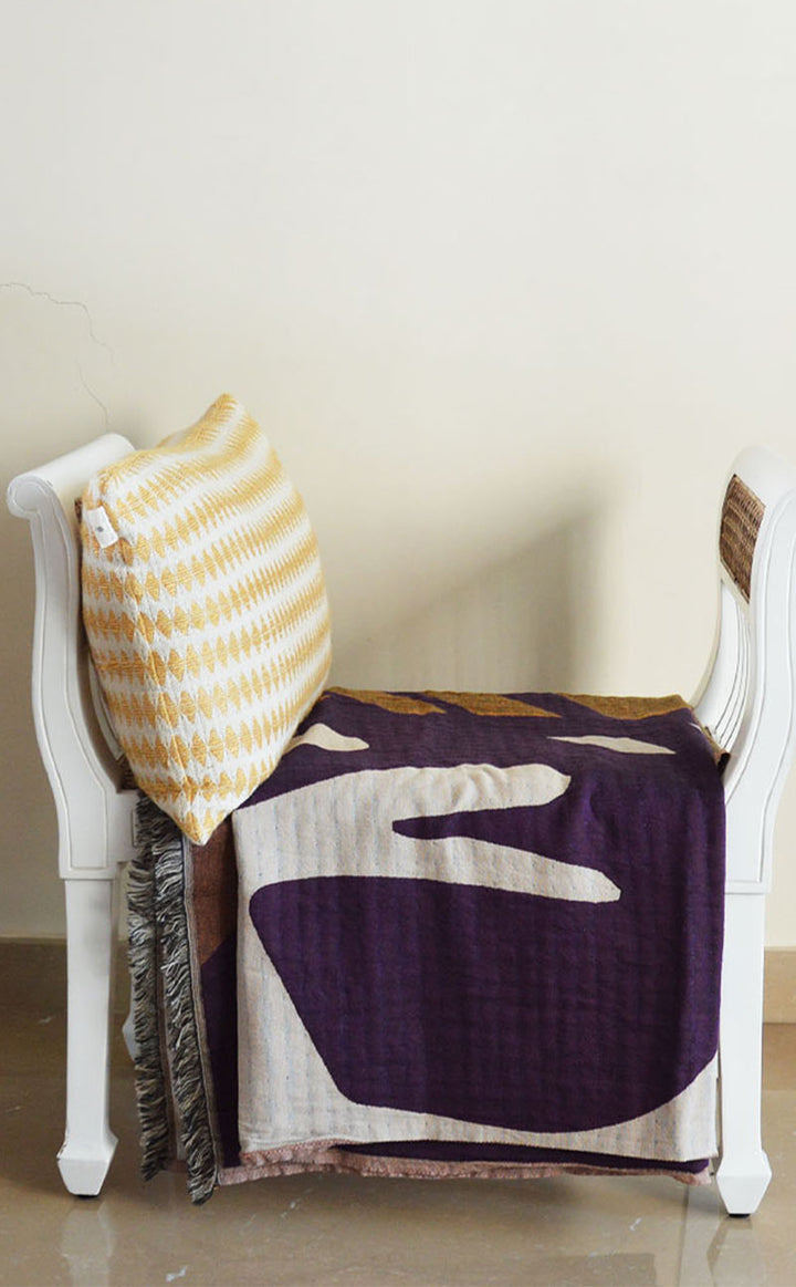 Abstract Purple Throw