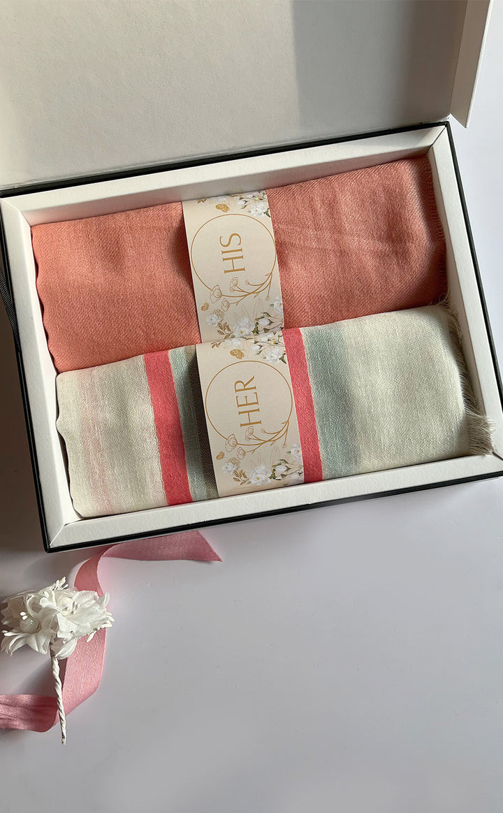 Sea Peach His &amp; Her Linen Set