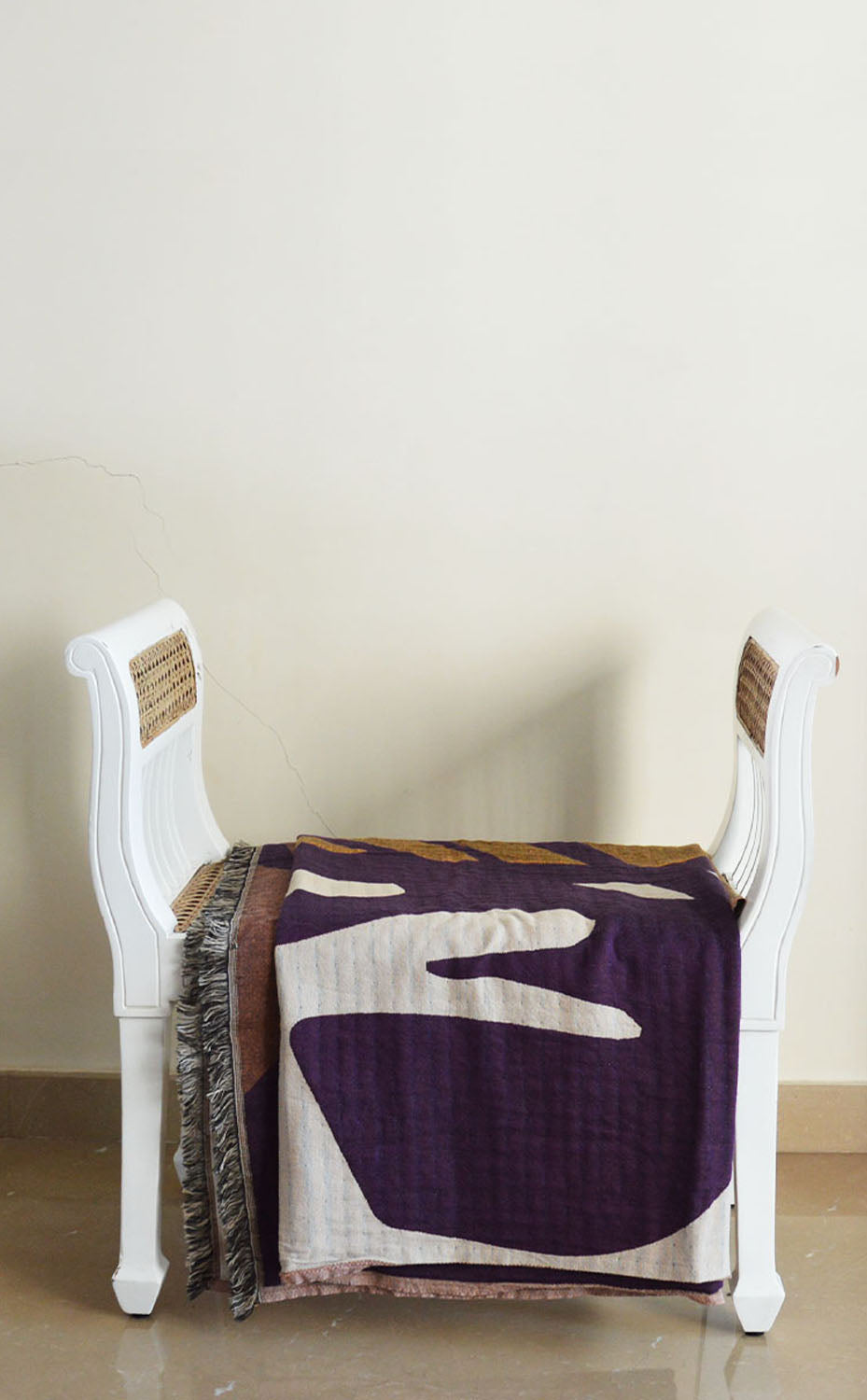 Abstract Purple Throw