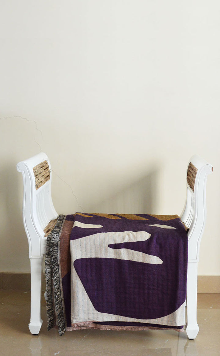 Abstract Purple Throw