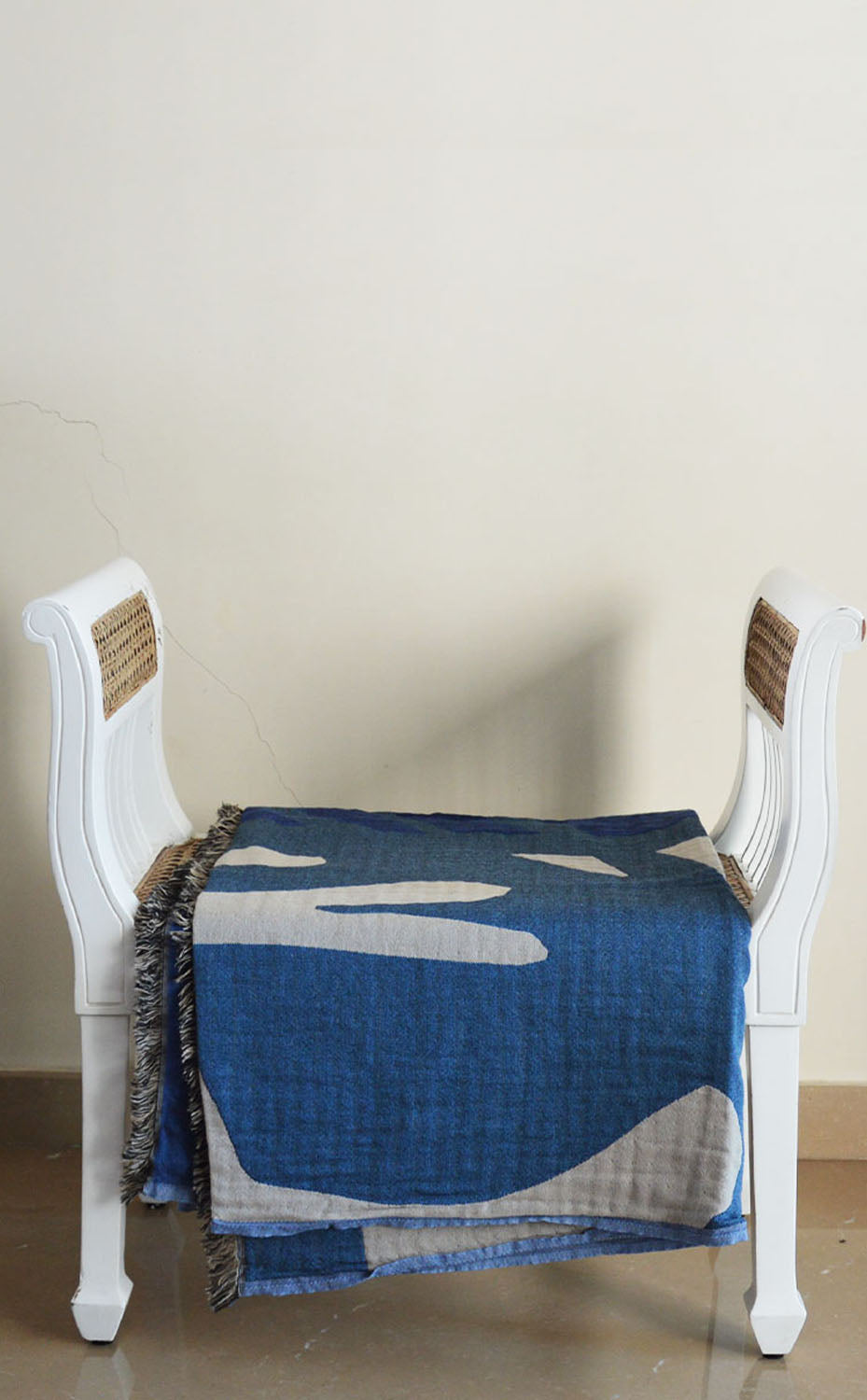 Abstract Blue Throw
