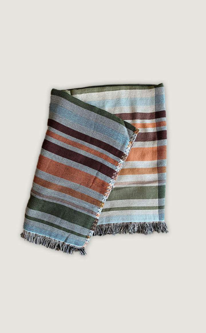Winter Stripes Throw