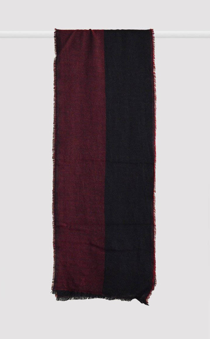 Burgundy Stripes Maroon Muffler His &amp; Her Set