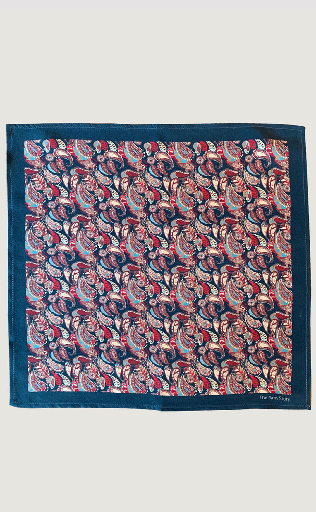 Paisley Blue Pocket Square