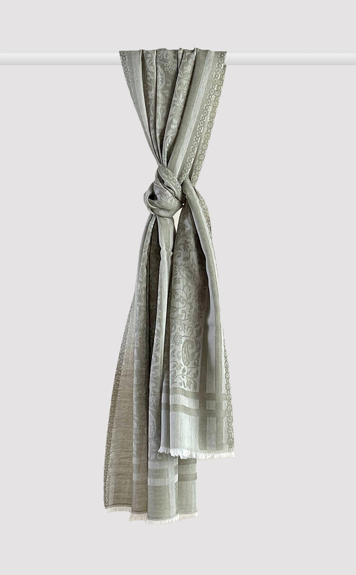 Pistachio Wool Jacquard
