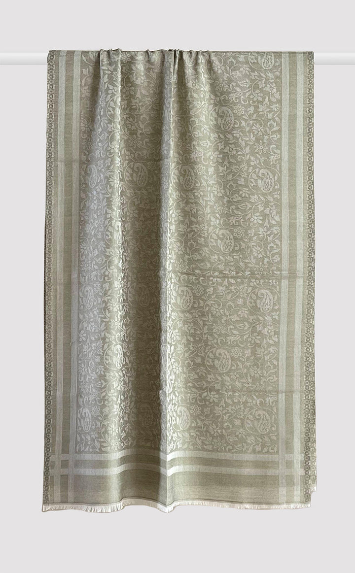 Pistachio Wool Jacquard