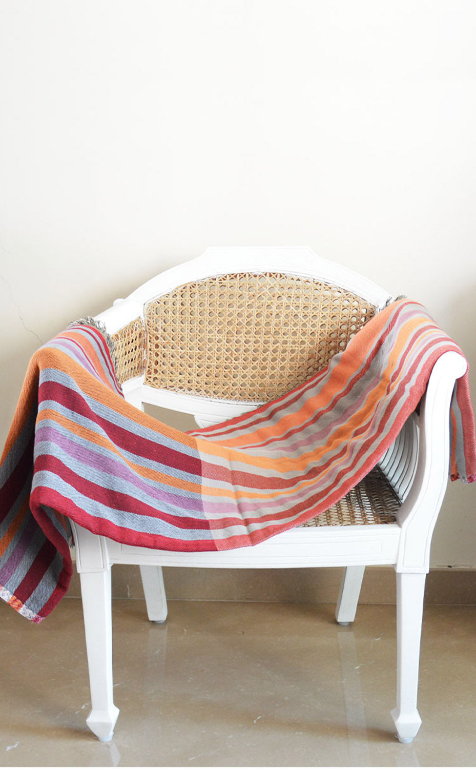 Rust Stripes Throw