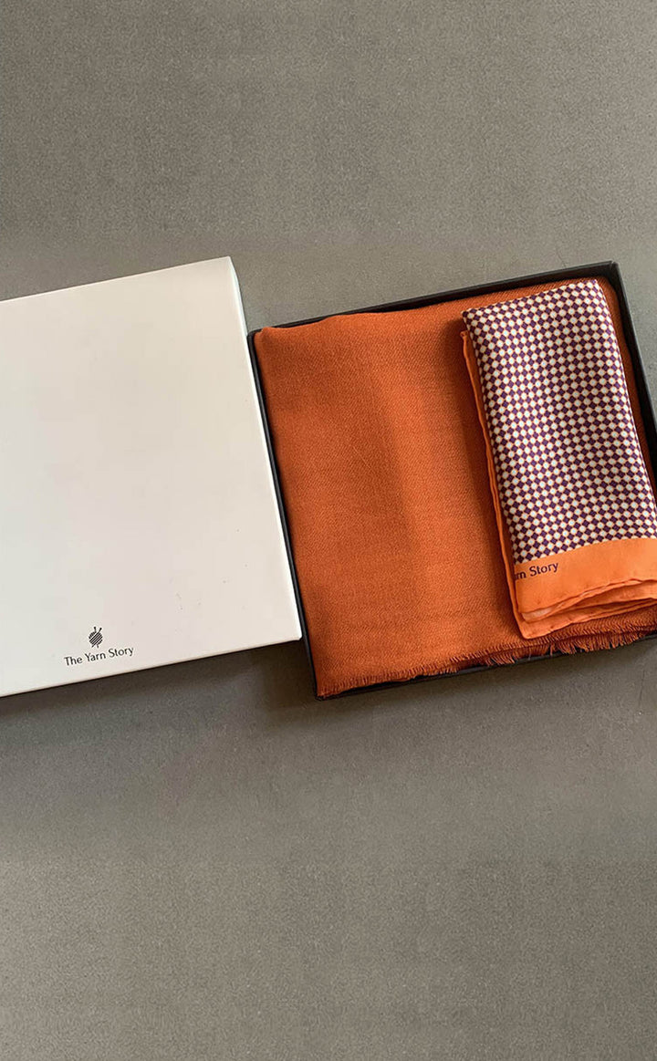 Rust Micro Polka Set For Him