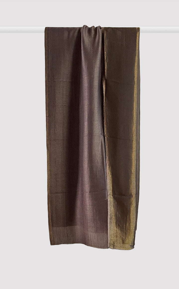 Zari Reversible Stole - Brown