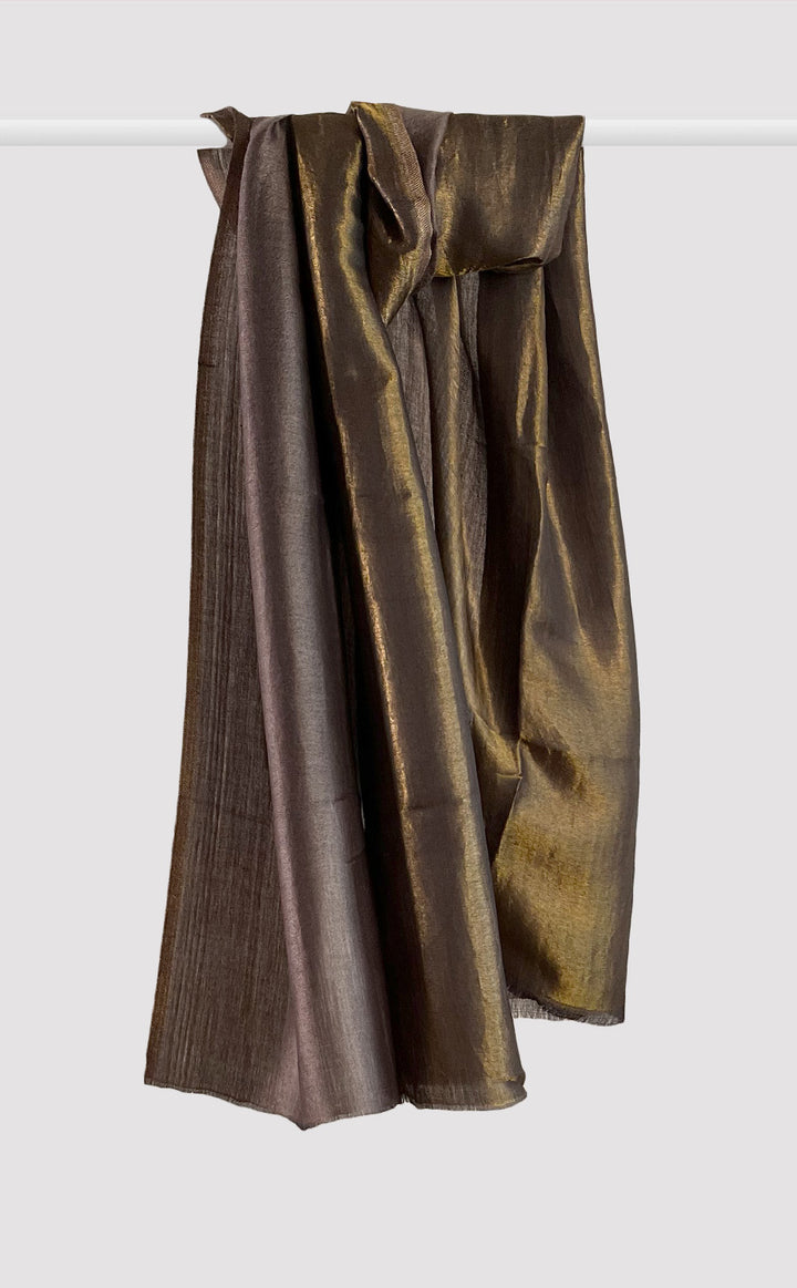 Zari Reversible Stole - Brown