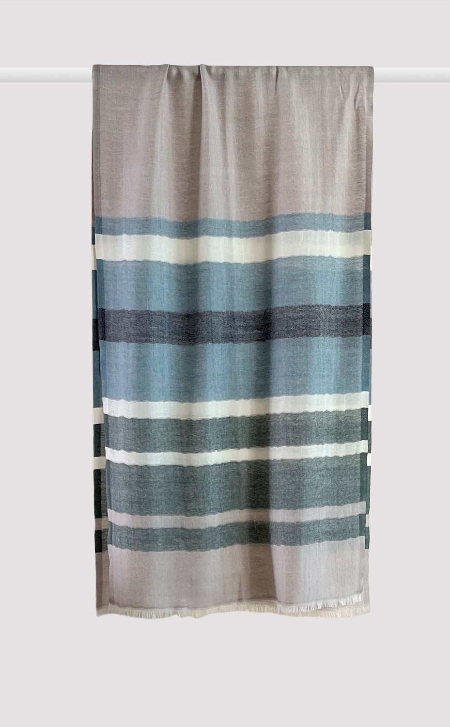 Earthy Striped Merino Muffler
